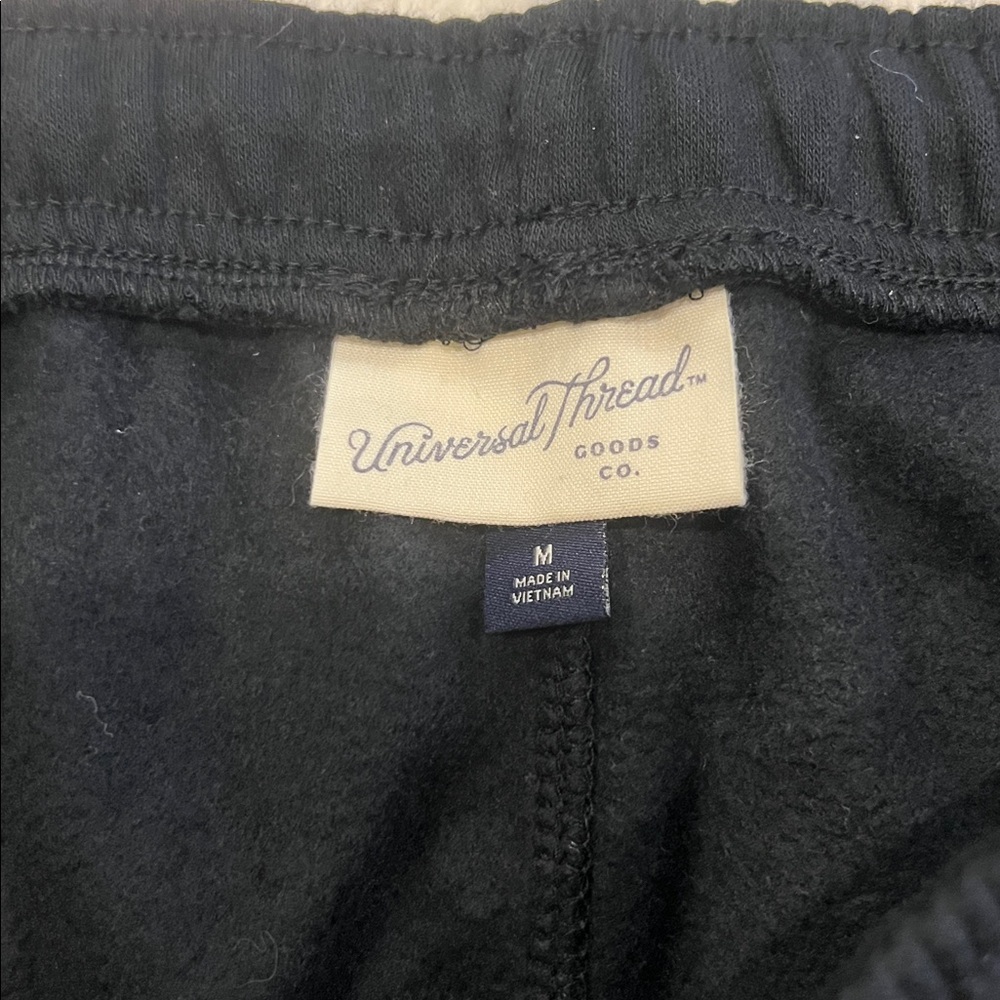 Lot 2 Universal Threads Mid-Rise Knit Straight Leg Sweatpants - Black M - Picture 4 of 6